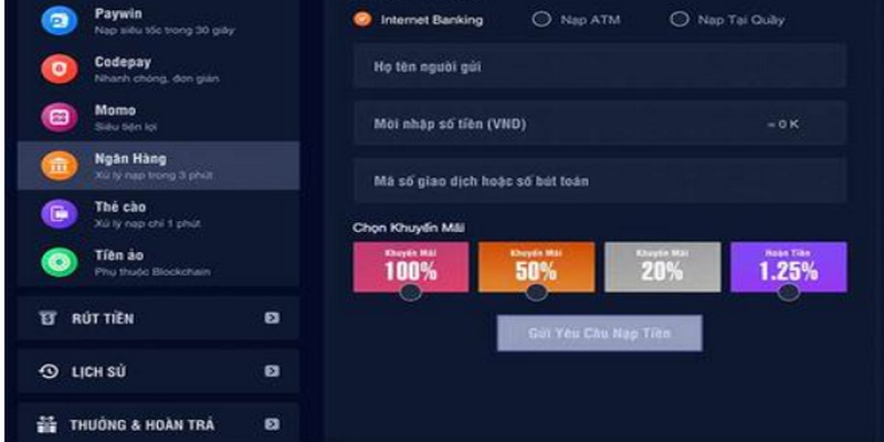 Nạp tiền Banking là phương thức nạp tiền an toàn nhất